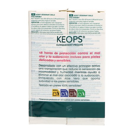 Roc Keops Deo Roll On Sensible 2 X 30 ml
