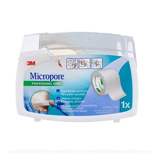 Fita Adesiva Hipoalergênica Papel Micropore 1 Unidade 7,5 MX 2,5 Cm Cor Branca