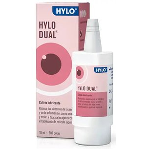 Colírio lubrificante Hylodual 10 ml