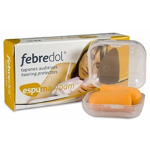 Tampão de ouvido de espuma Febredol 2 unidades