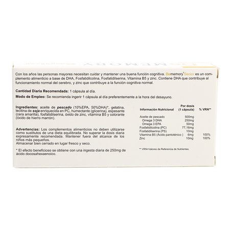 De Memory Senior 30 Capsulas