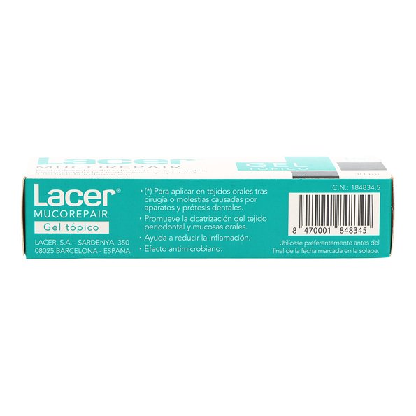 Lacer Mucorepair Gel Tópico 30 ml