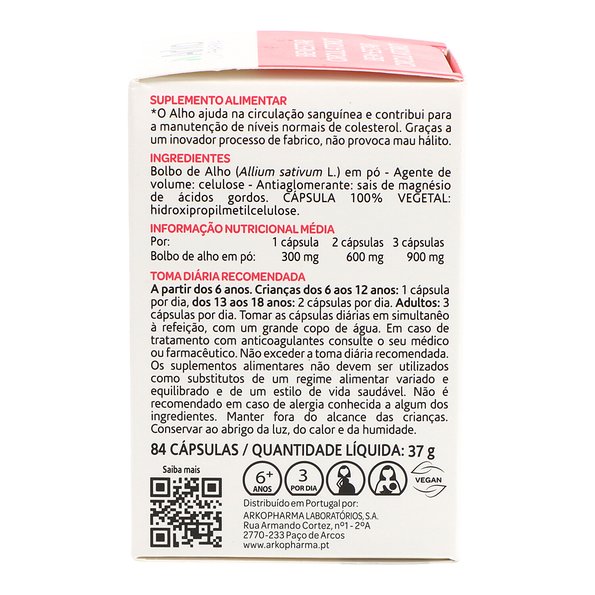 Arkopharma Alho 84 Cápsulas