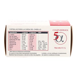 Complidermol 5 Alpha 60 Cápsulas 2