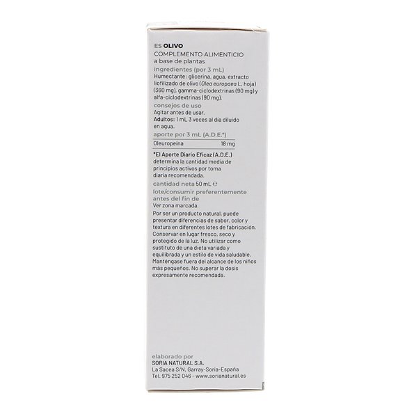 Extracto De Olivo Soria Natural 50ml