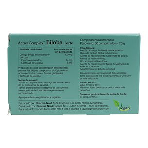 Activecomplex Biloba Forte 60 Comps 2