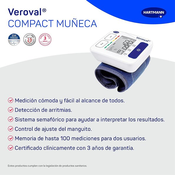 Veroval Kompaktes Handgelenk-Blutdruckmessgerät