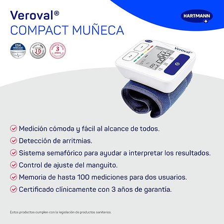 Veroval Kompaktes Handgelenk-Blutdruckmessgerät