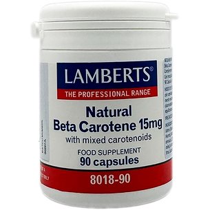 Betacaroteno Natural 15mg 90 Cápsulas Lamberts