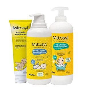 Mitosyl Pack Pomada Protectora 65g + Locion Corporal 400ml+ Gel Champu 490ml Promo