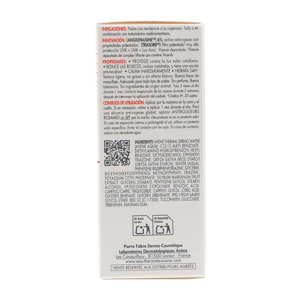 Avene Antirougeurs Rosamed Spf 50+ Concentrado Hidra30 ml