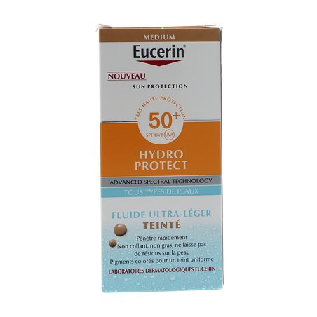 Eucerin Sun Hydroprotect Fluido Ultra Light Spf 50+ 1 50 ml Tono Medio