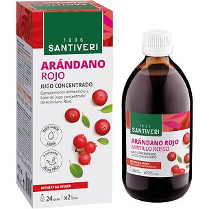 Arandano Rojo Cranberry Jugo Concentrado Santiveri 490 ml