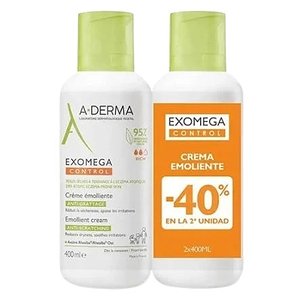 Aderma Exomega Control Creme Emoliente 2x400ml Promo