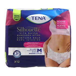 Tena Silhouette White Low Waist T - m 12 Einheiten