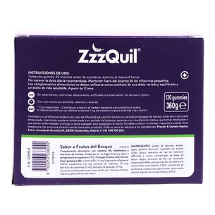 Zzzquil Melatonina 120 Gummies Promo 2
