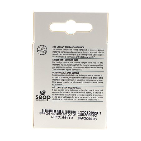 Ultraweicher Silikonsauger, anpassbarer Durchfluss Null Null +0m Suavinex X2