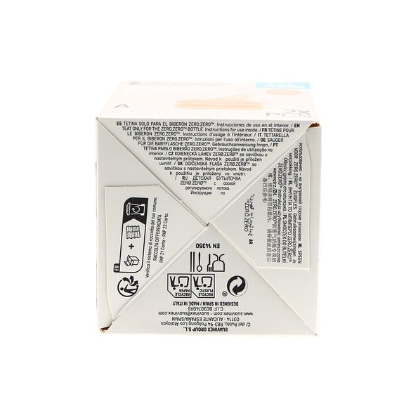 Ultraweicher Silikonsauger, anpassbarer Durchfluss Null Null +0m Suavinex X2