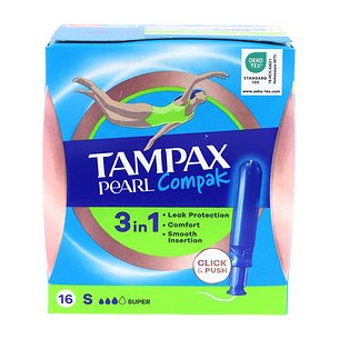 Tampones Tampax Compak Pearl Super 16u 2