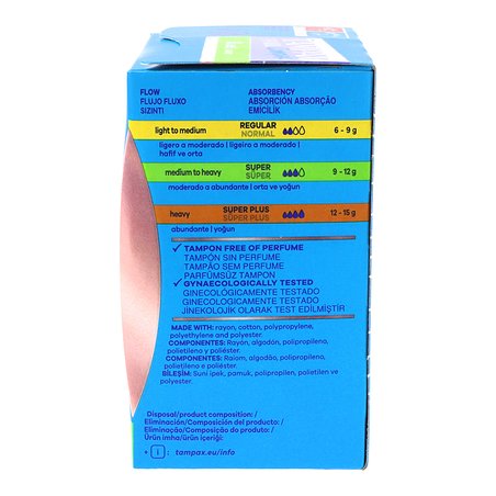 Tampones Tampax Compak Pearl Super 16u