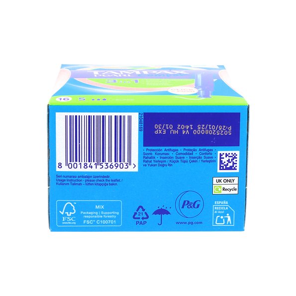 Tampones Tampax Compak Pearl Super 16u