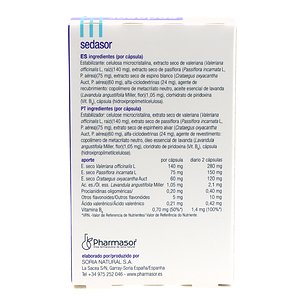 Sedasor Ação Contínua 30 Cápsulas Soria Natural 2
