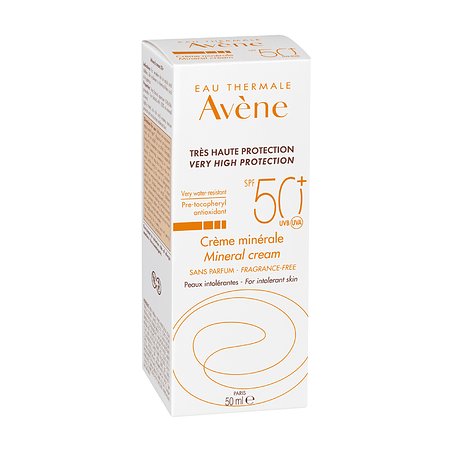 Avene Solar Cream FPS 50 Filtro Físico 50 ml