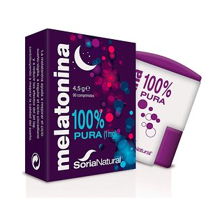 Melatonina 100 Pura 1mg 90 Comprimidos Soria Natural