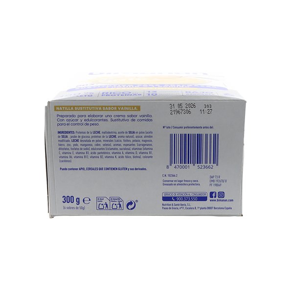 Bimanan Beslim Vanilla Custard 6 Sachês