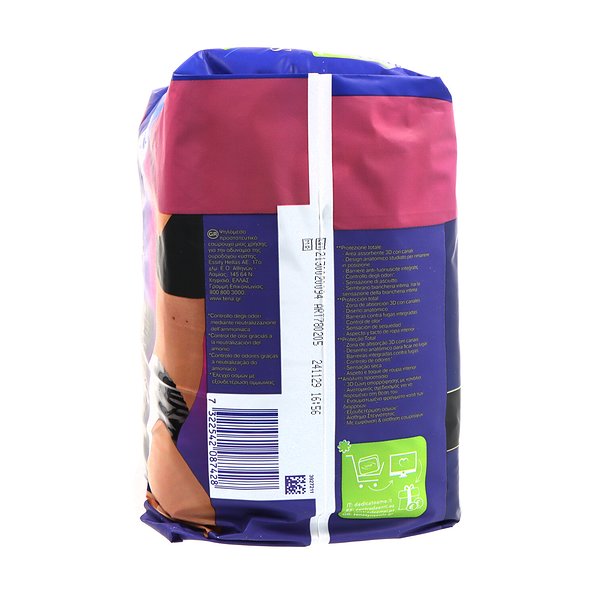 Tena Silhouette Negro Cintura Baja T-m 10 Uds