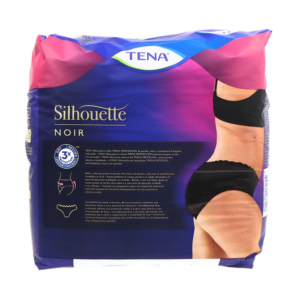 Tena Silhouette Black Low Waist T - m 10 Einheiten