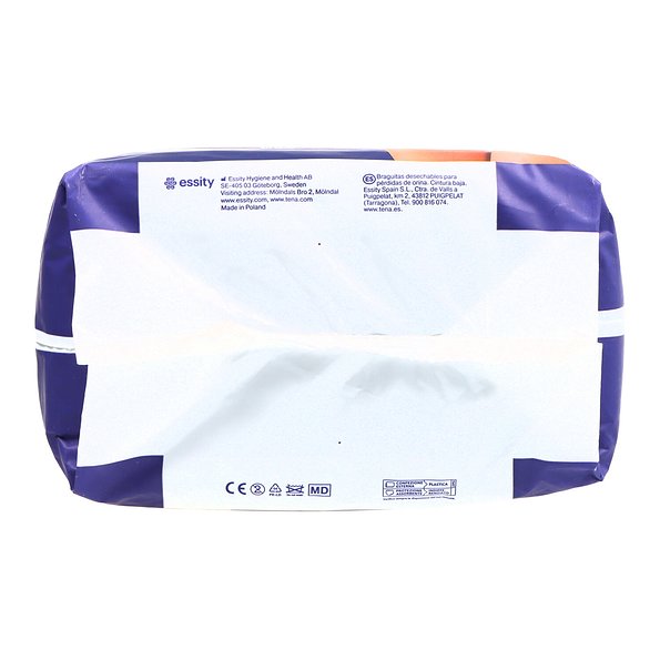 Tena Silhouette Preto Cintura Baixa T - m 10 Unidades