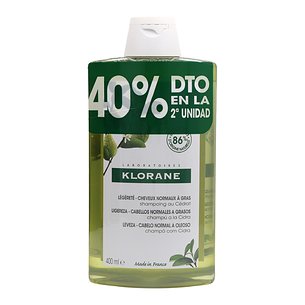 Klorane Champú A La Cidra 2x400ml Promo