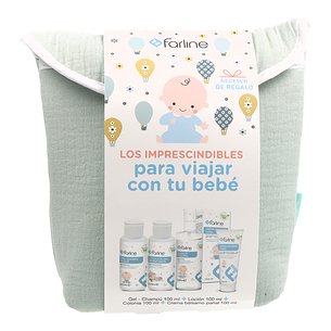 Neceser Viaje Bebe Gel-champu 100ml + Colonia 100ml + Locion 100ml + Crema Bálsamo Pañal 100 ml