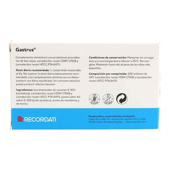 Gastrus 30 Comprimidos Masticables