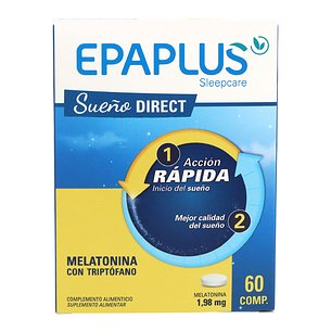 Epaplus Sleepcare Melatonina-triptofano 60 Comprimidos 2