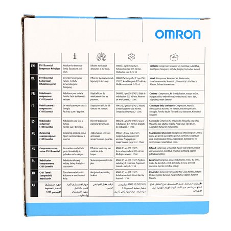Omron Nebulizador De Compresor Omron C101 Essential 1 Unidad