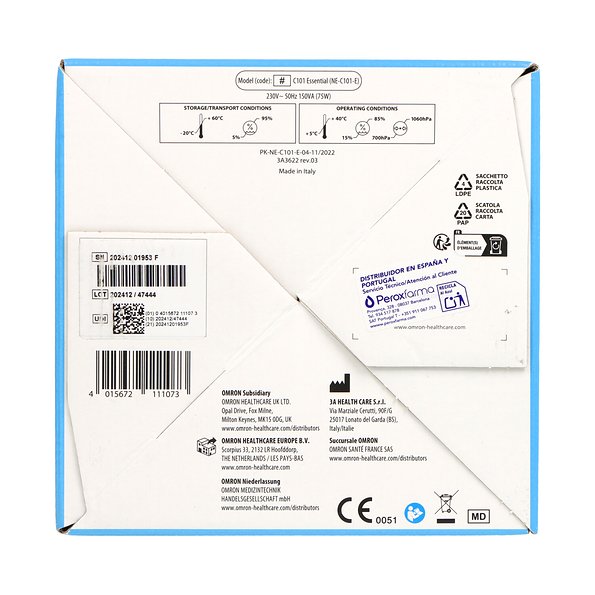 Omron Nebulizador De Compresor Omron C101 Essential 1 Unidad