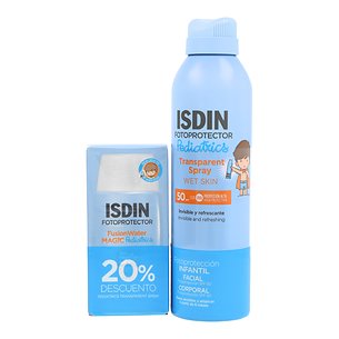 Isdin Fotoprotetor Pediátrico Spray 250ml + 50ml Fotoprotetor Fusion Water Magic Pediatric Promo