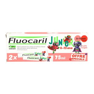 Fluocaril Junior 6 - 13 Anos Frutas Vermelhas 2x75 ml Promoção