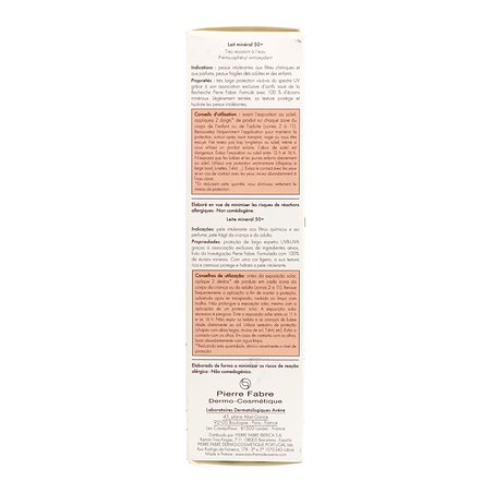 Avene Leite Solar Spf50 Filtro Físico 100 ml