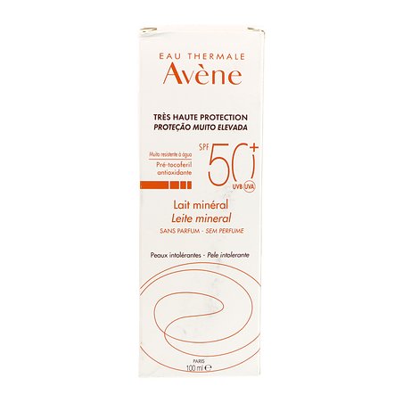 Avene Leite Solar Spf50 Filtro Físico 100 ml