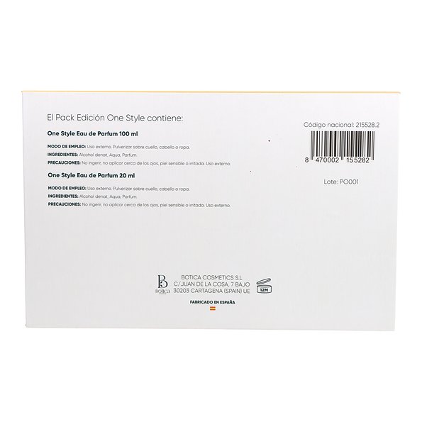 Promoção One Style Eau De Parfum 1 Frasco 100 ml + 1 Frasco 20 ml