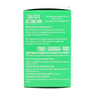 Sulfato De Zinc Nm 90 Capsulas 2