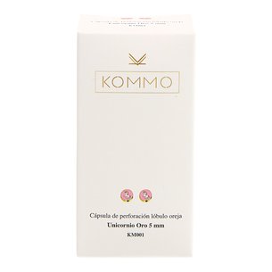 Pendiente Unicornio Oro 5mm