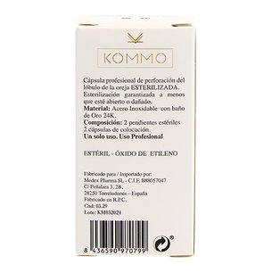 Pendiente Boton Acero Morado 2mm 2