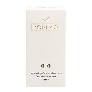 Pendiente Corazon Acero 4mm