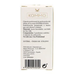 Pendiente Bola Oro 3mm 2