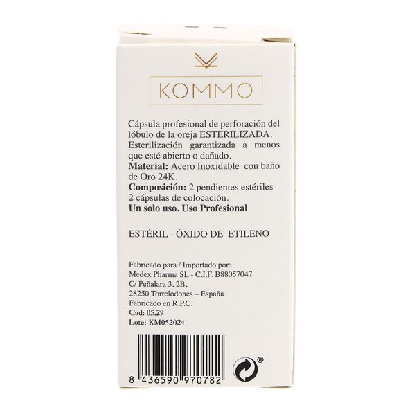 Pendiente Circonita Blanca 3mm