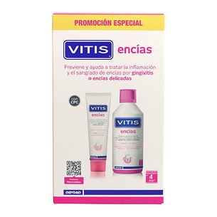 Vitis Gums Zahnpasta 100 ml + Mundwasser 500 ml Promo